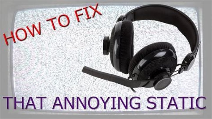 How do I fix static on my mic headset?