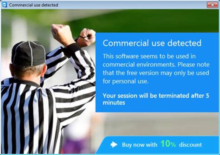 How do I fix TeamViewer commercial use detected or suspected?