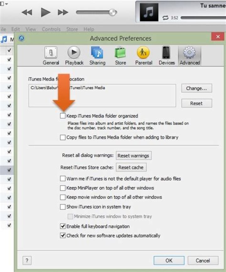 How do I force iTunes to rescan library?
