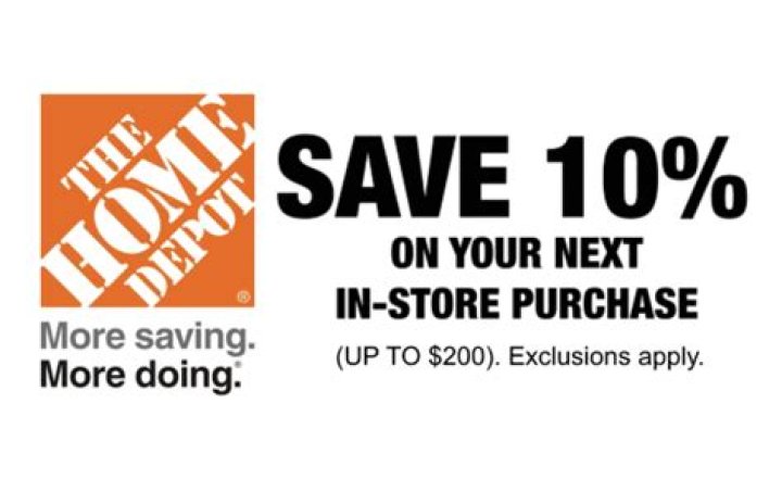 How do I get 10% off Home Depot?