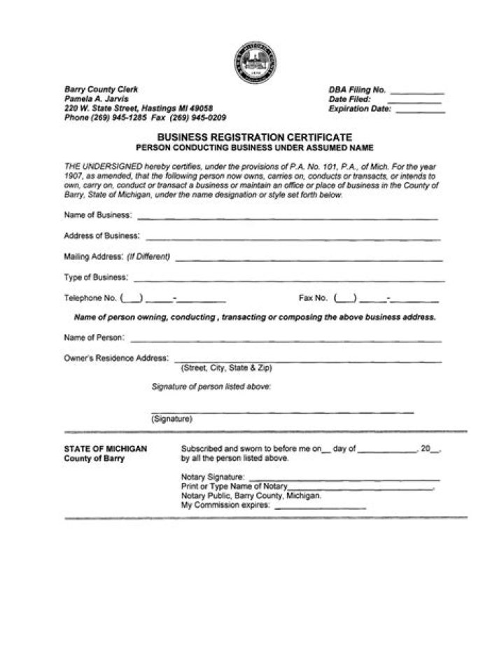How do I get a DBA form?