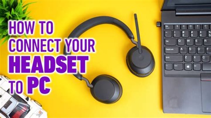 How do I get my headset to work on my PC?