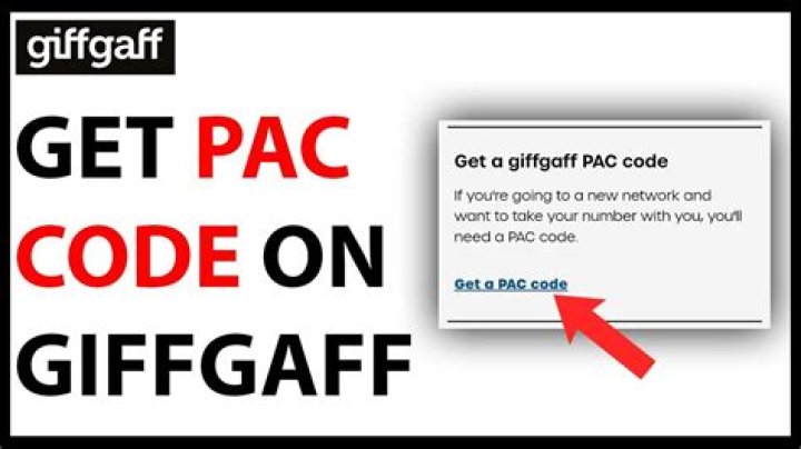 How do I get my PAC code from giffgaff?