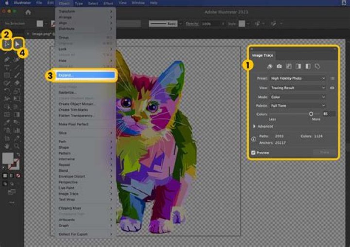 How do I get rid of a black background in Illustrator?