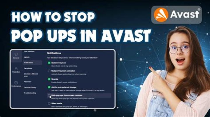 How do I get rid of Avast pop ups?
