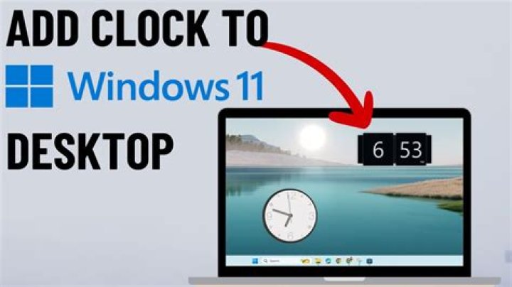 How do I get the big clock on Windows?