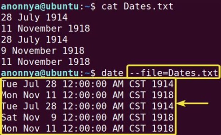 How do I get the current time in Linux terminal?