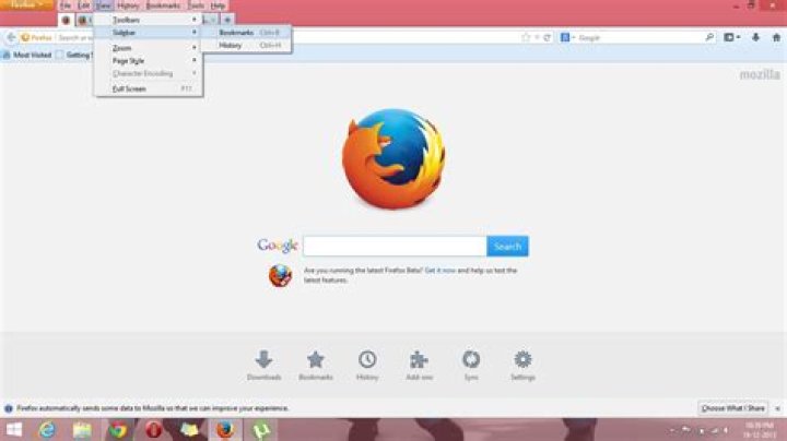 How do I get the tab bar back on Firefox?