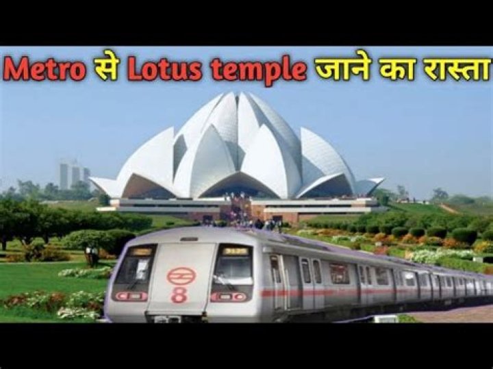 How do I get to Lotus Temple by Metro?