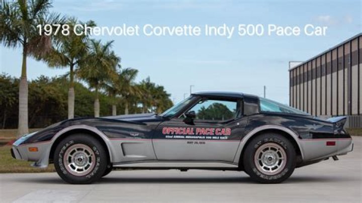 How do I identify a 1978 Corvette pace car?