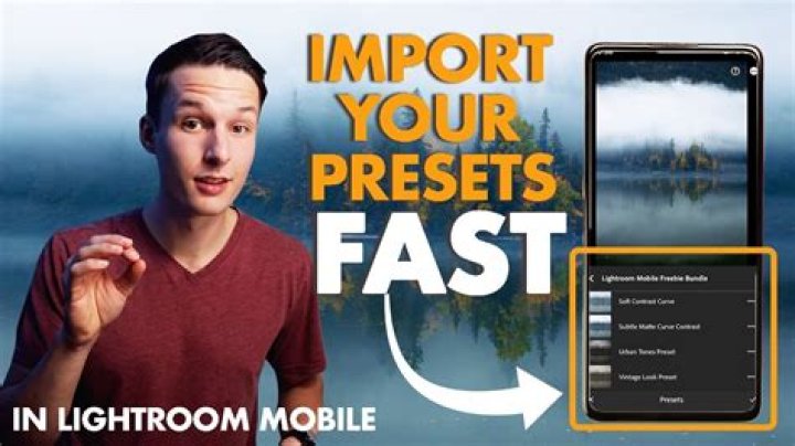 How do I import presets into Lightroom 4?