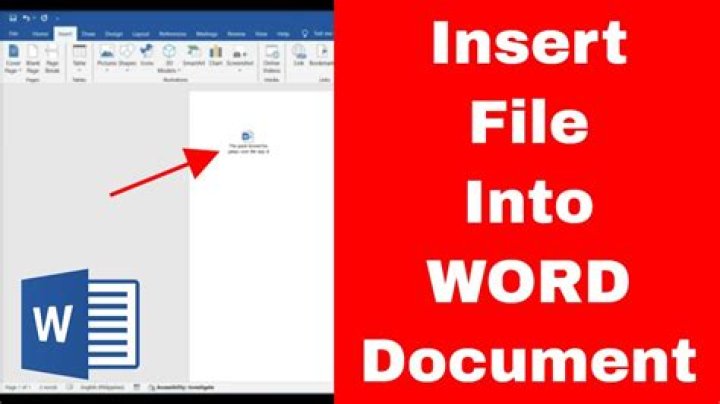 How do I insert a PDF icon into a Word document?