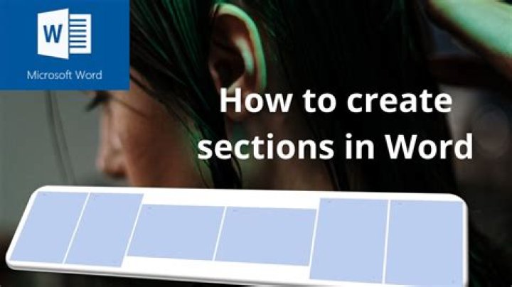How do I insert a section in Word 2010?