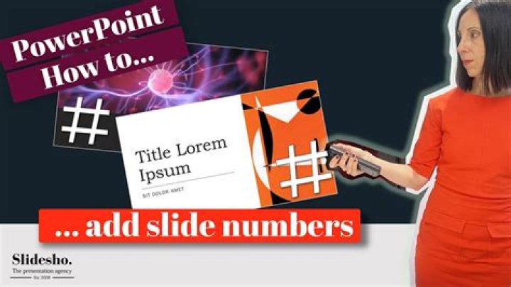 How do I insert a slide number on the left side in PowerPoint?