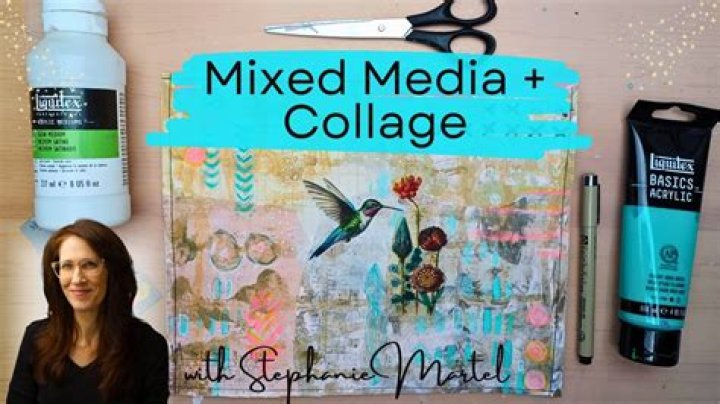 How do I make a mixed media collage on canvas?