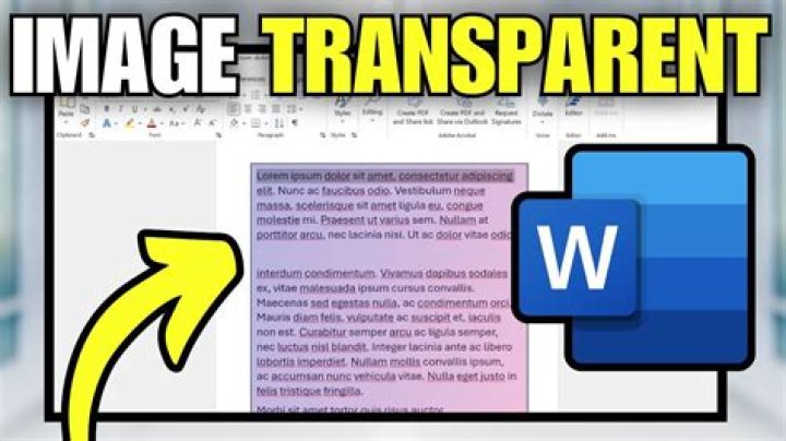 How do I make background transparent in word art?
