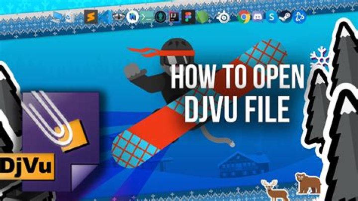 How do I open a DjVu file in Windows?
