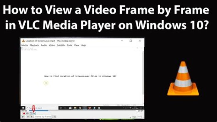 How do I play frame by frame in VLC?