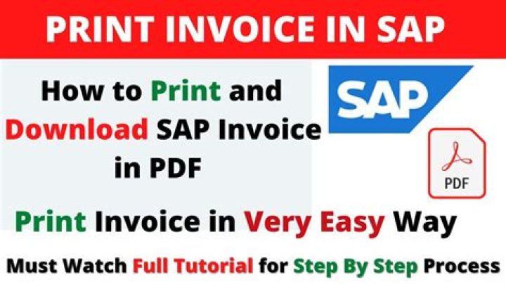 How do I print an invoice output in SAP?