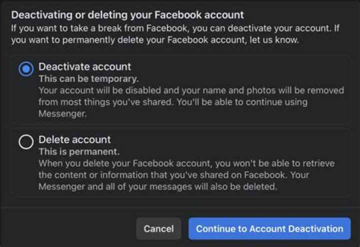 How do I recover a deleted Facebook account?