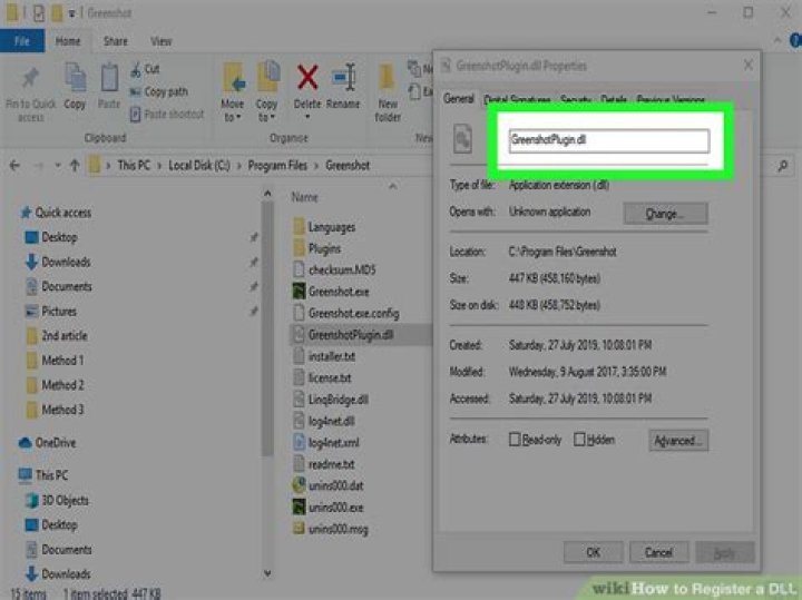 How do I register a DLL file on Windows 10 64 bit?
