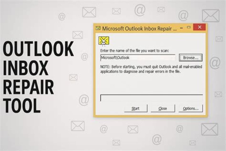 How do I repair an Outlook 2010 file?