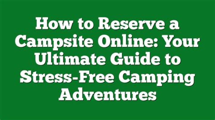 How do I reserve a campsite in Georgia?