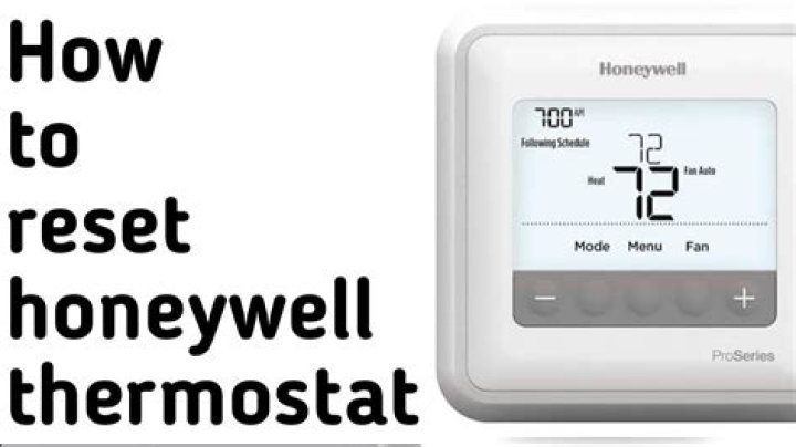 How do I reset my Amana thermostat?