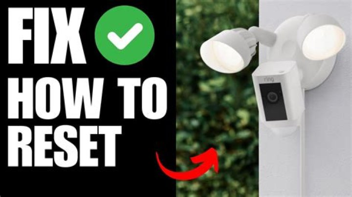 How do I reset my dropcam?