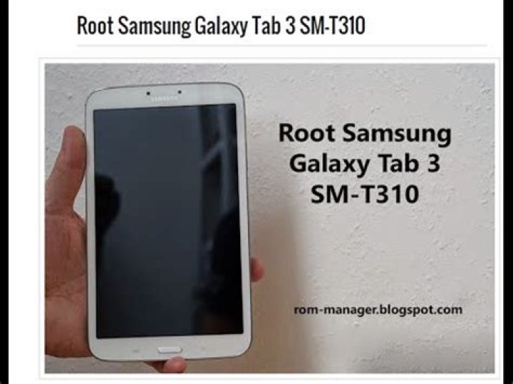 How do I root my galaxy tab t310?