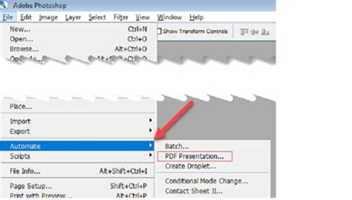 How do I save multiple jpegs as a PDF in Photoshop?