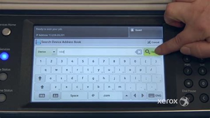 How do I scan to email from Xerox?