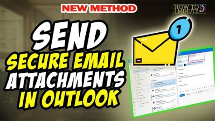 How do I send a secure email attachment?
