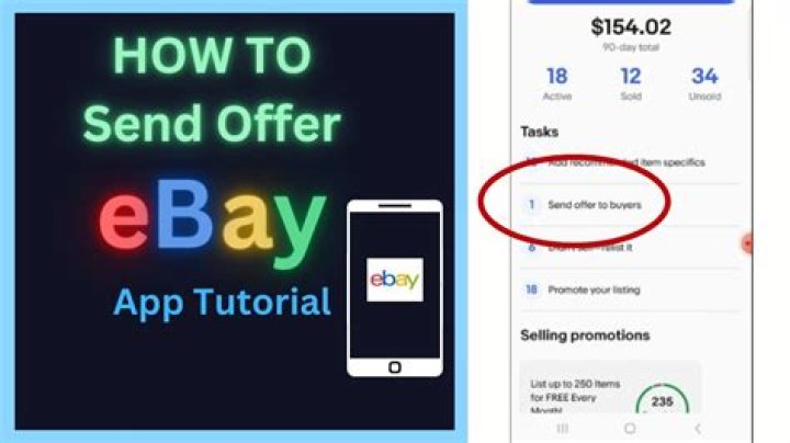 How do I send an offer to a buyer on eBay?