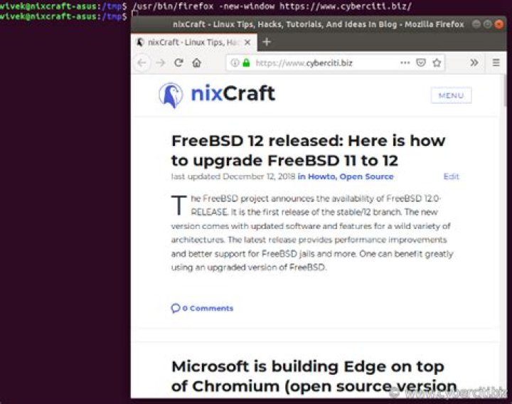 How do I start Firefox from command line?