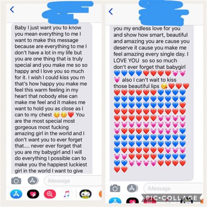 How do I text him a love message?