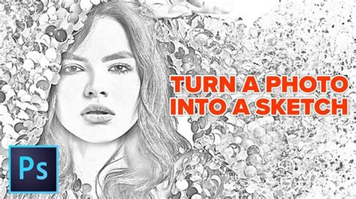 How do I turn a photo into a sketch in Photoshop?