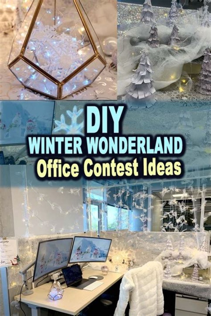 How do I turn my office into winter wonderland?