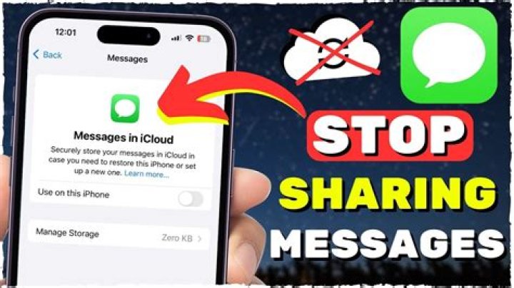 How do I turn off message sharing between iPhone and iPad?