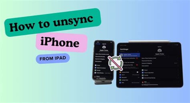 How do I Unsync photos from iPad?