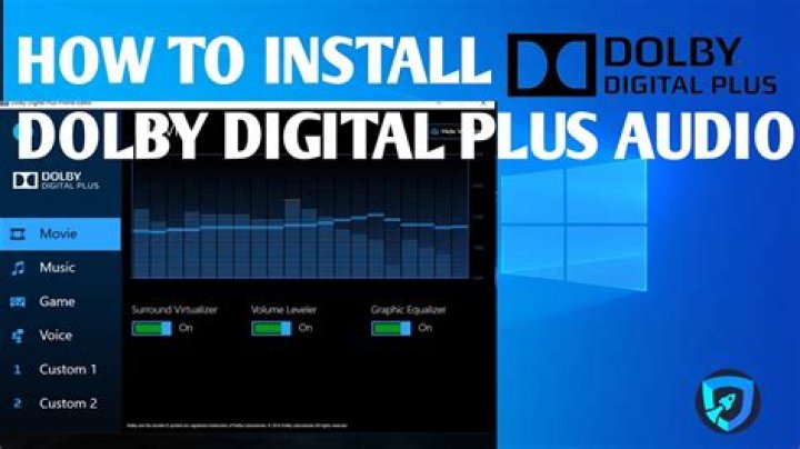 How do I update Dolby Digital Plus?