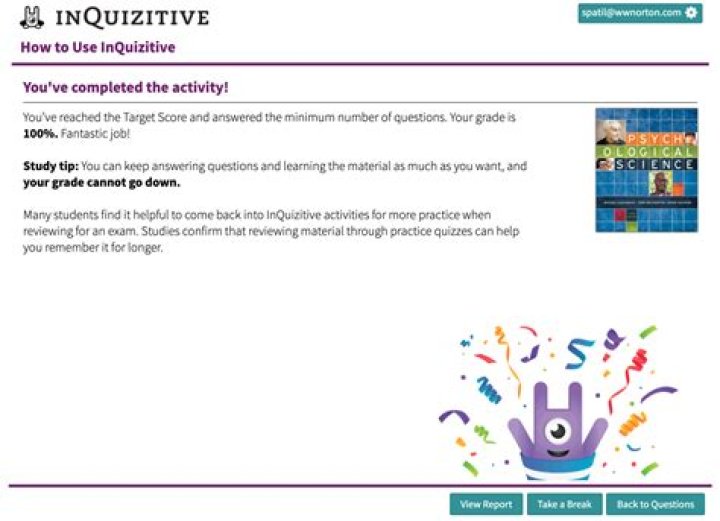 How do you access an InQuizitive?