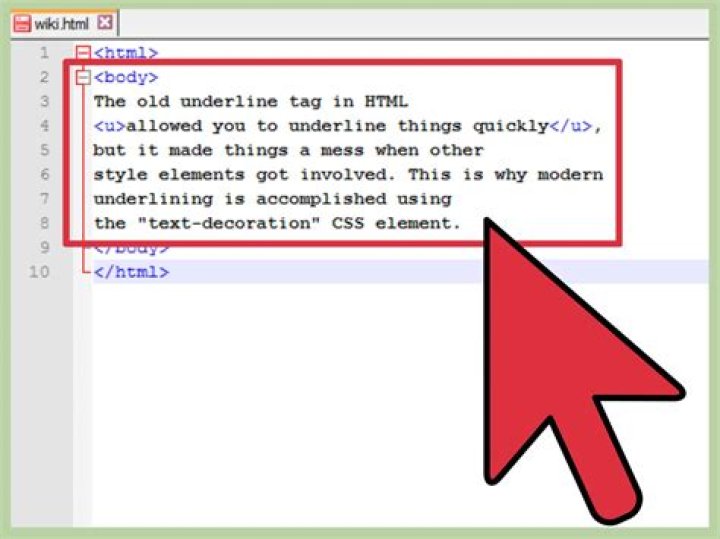 How do you add underline in HTML CSS?