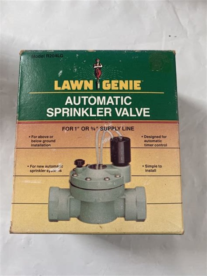 How do you adjust a lawn genie sprinkler valve?