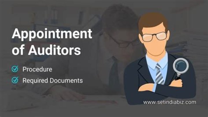 How do you appoint a company auditor?