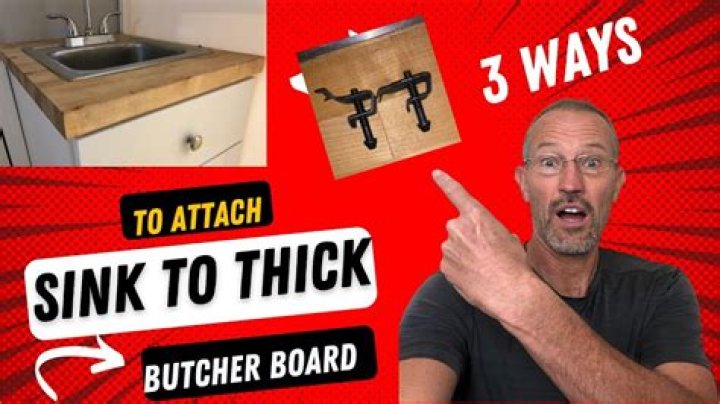 How do you attach a sink to a concrete countertop?