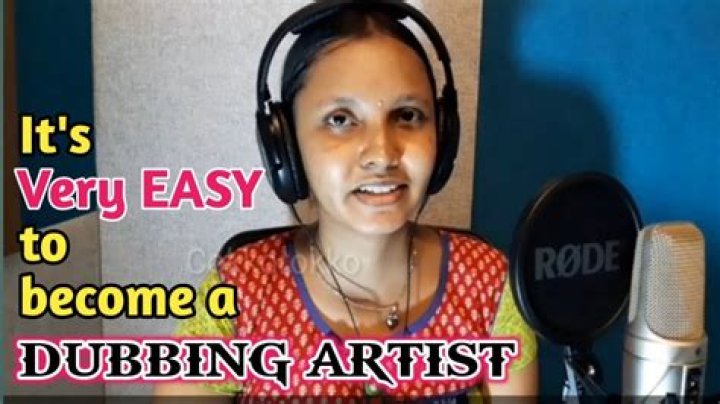 How do you become a voice dubbing artist?