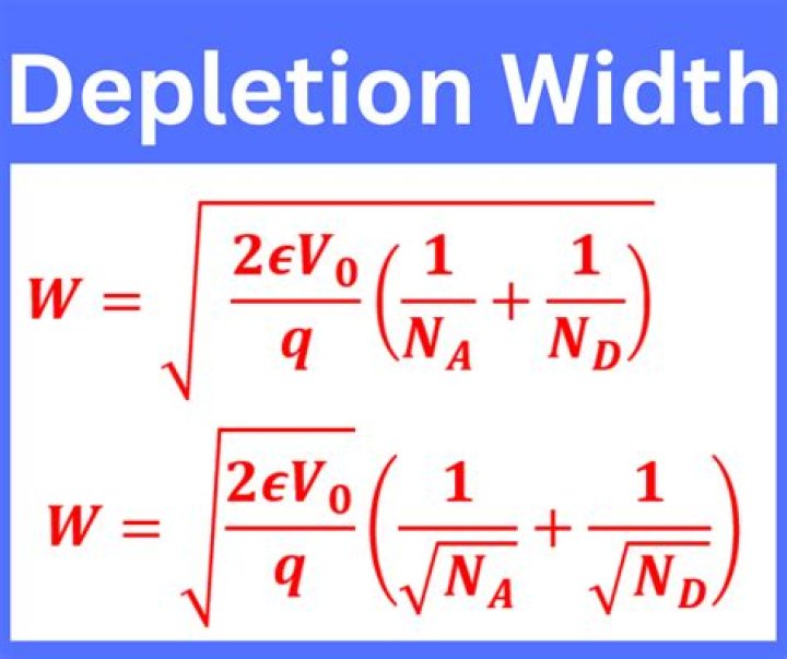 How do you calculate depletion width?