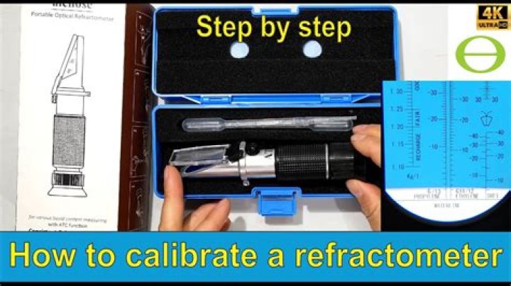 How do you calibrate an Abbe refractometer?