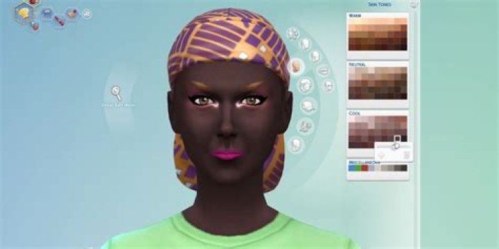 How do you change skin in Sims 4?